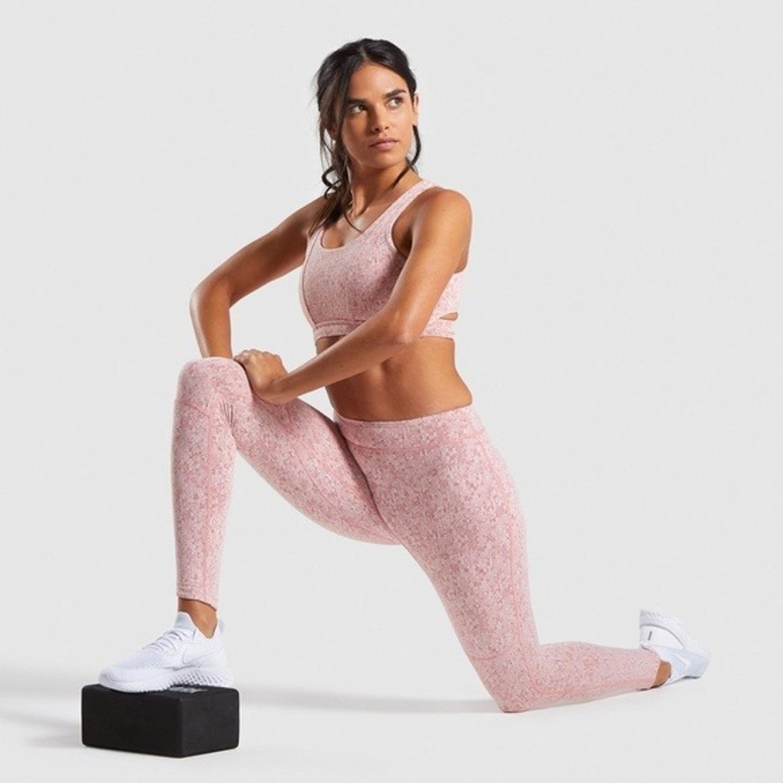 GYMSHARK Fleur Leggings Brick Red