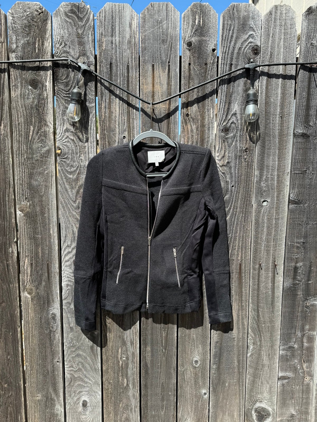 Iro Clever Wool and Lambskin Leather Jacket