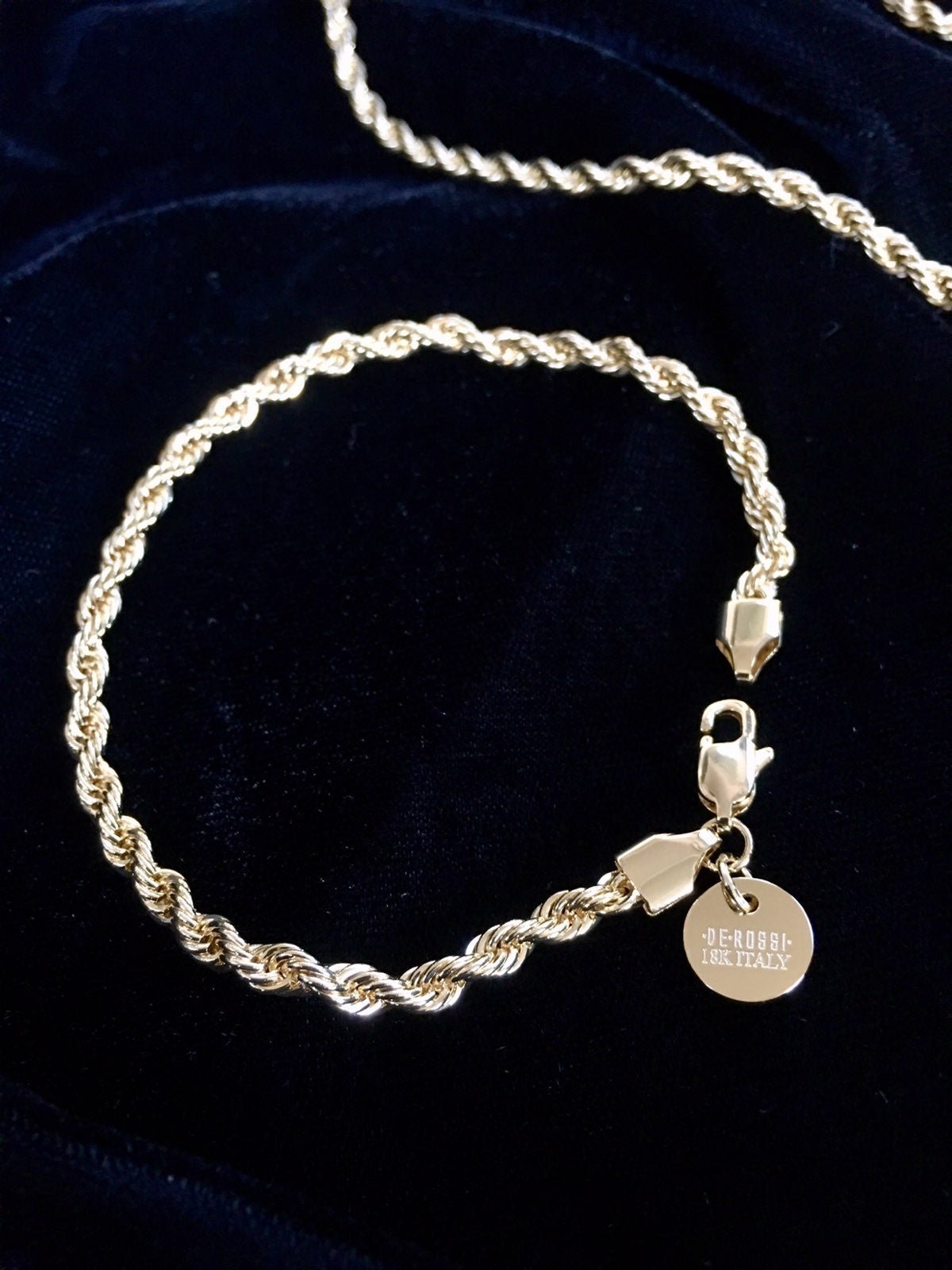 ROPE BRACELET 18K GOLD MADE IN ITALY