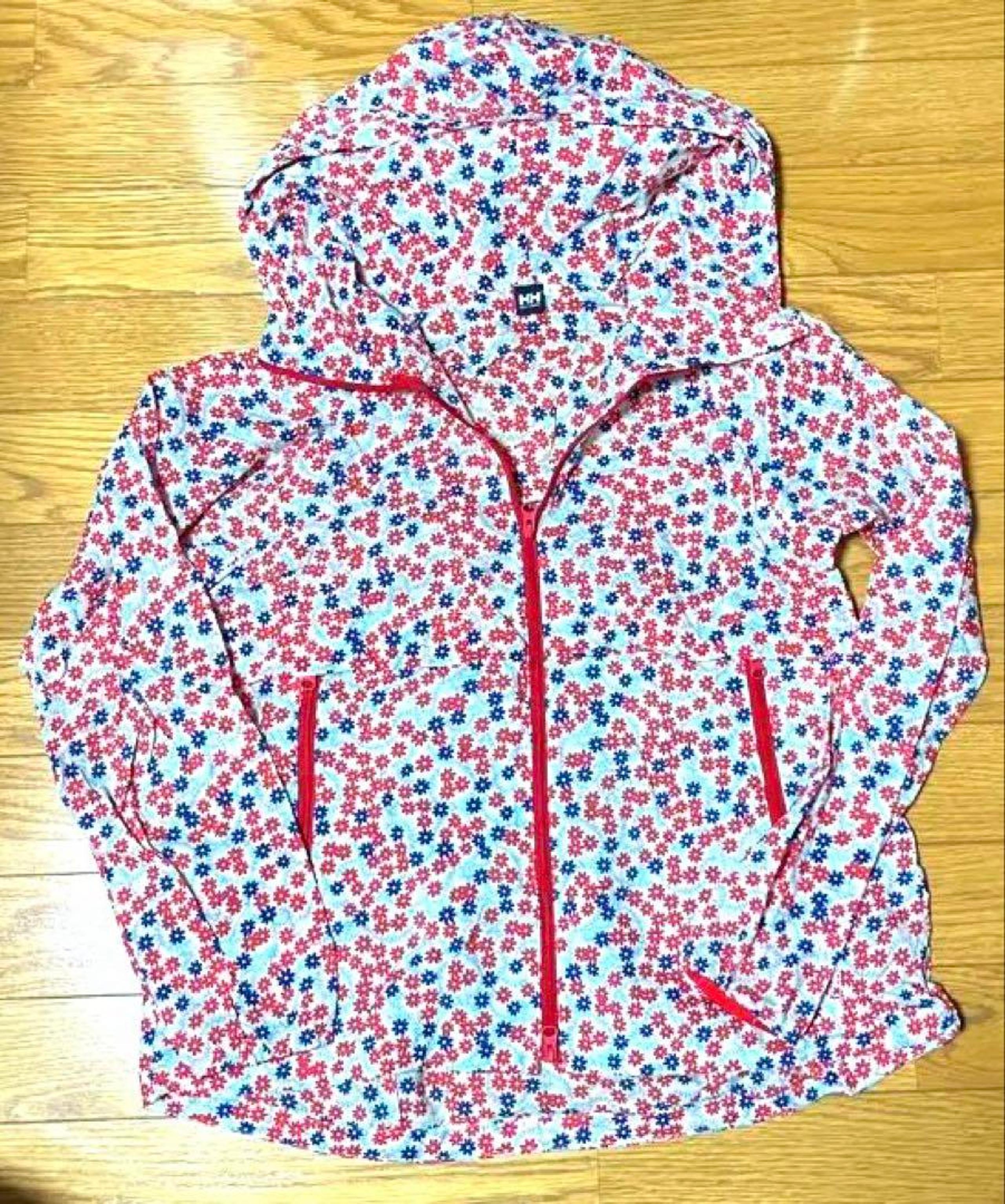Excellent Condition HH Flower Print Full Zip Jacket S Helly Hansen