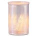 Pink Palm Leaves wax Warmer Iridescent glass beach boho decor RARE Scentsy NEW