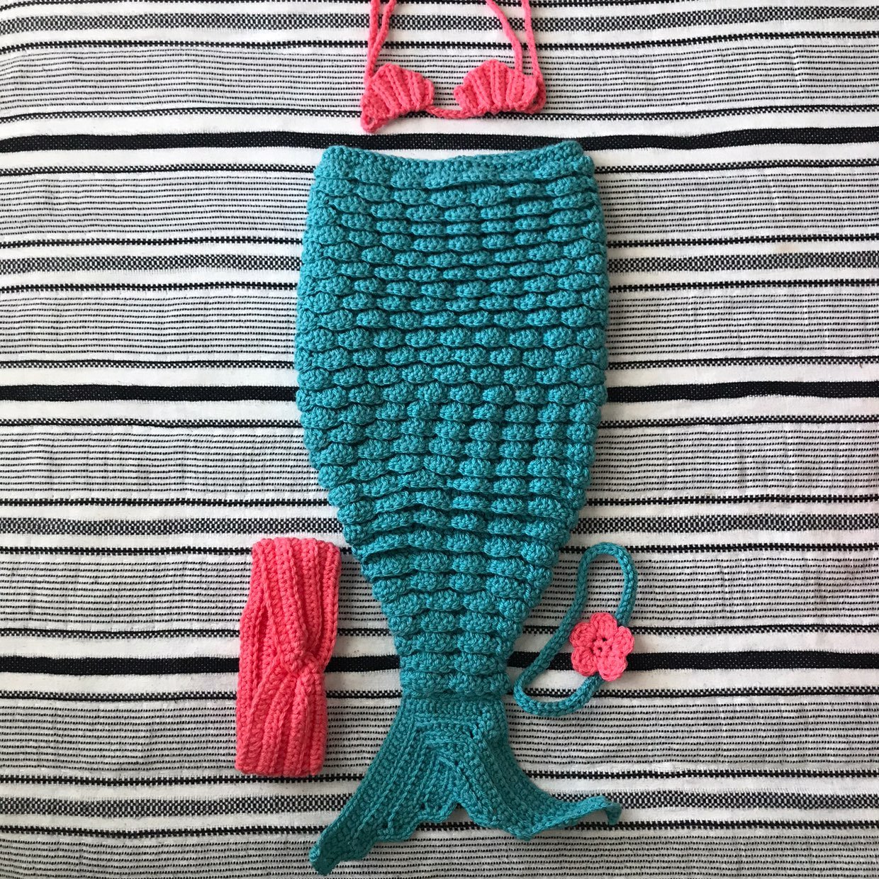 Mermaid crochet outfit
