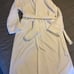 Bath and Body Works Robe Plush Fluffy Soft Comfy Cozy White Belted Size L/XL wit