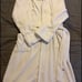 Bath and Body Works Robe Plush Fluffy Soft Comfy Cozy White Belted Size L/XL wit