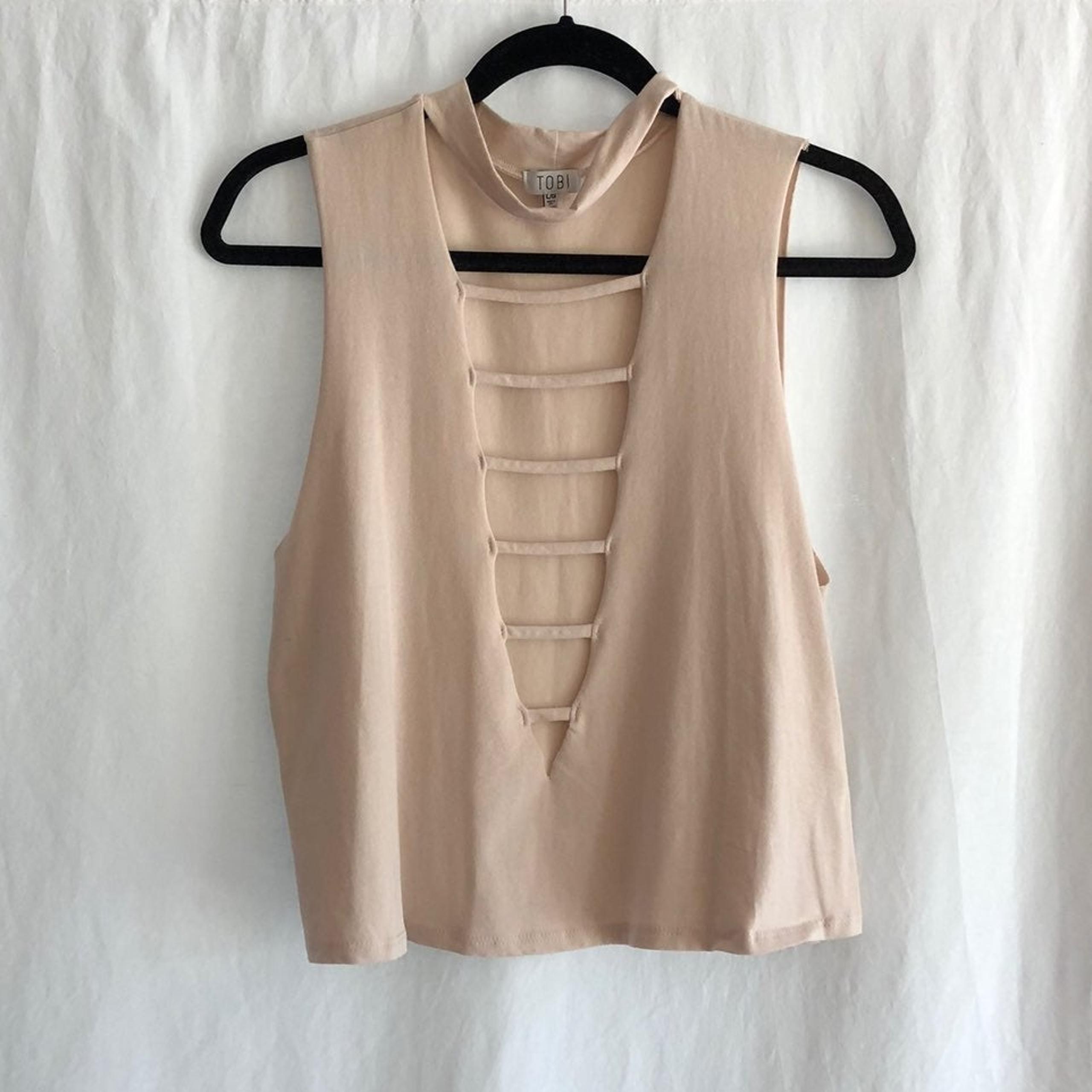 Tobi Nude Cut Out Tank