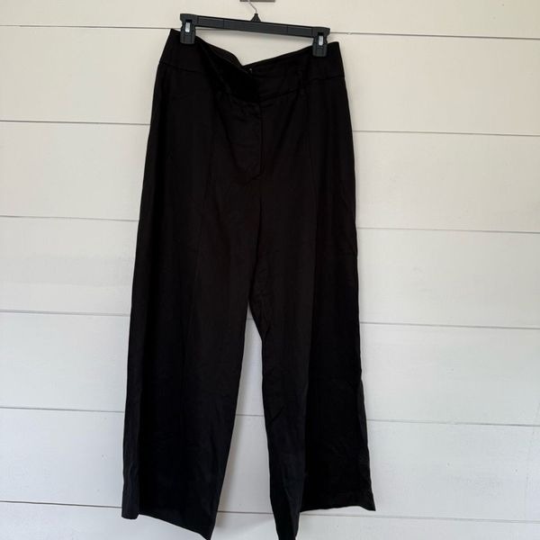 WHBM White House Black Market Women’s 10 Wide Leg Pants Career Workwear