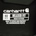 Black Carhartt Women's Relaxed Fit Midweight Logo on Sleeve size XS (0-2)
