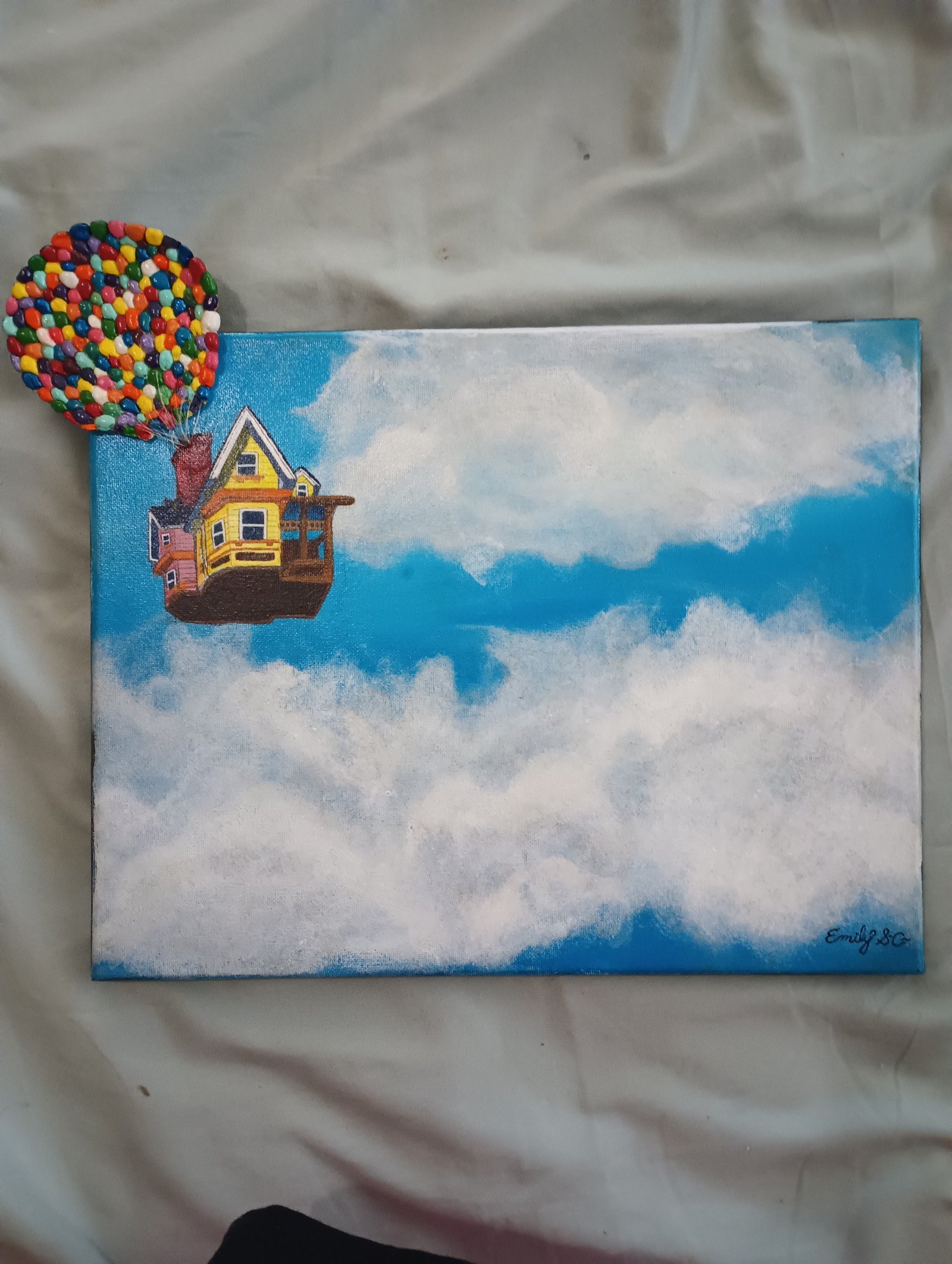 Up and Away! OOAK Acrylic Hand-Painted/Sculpted Piece