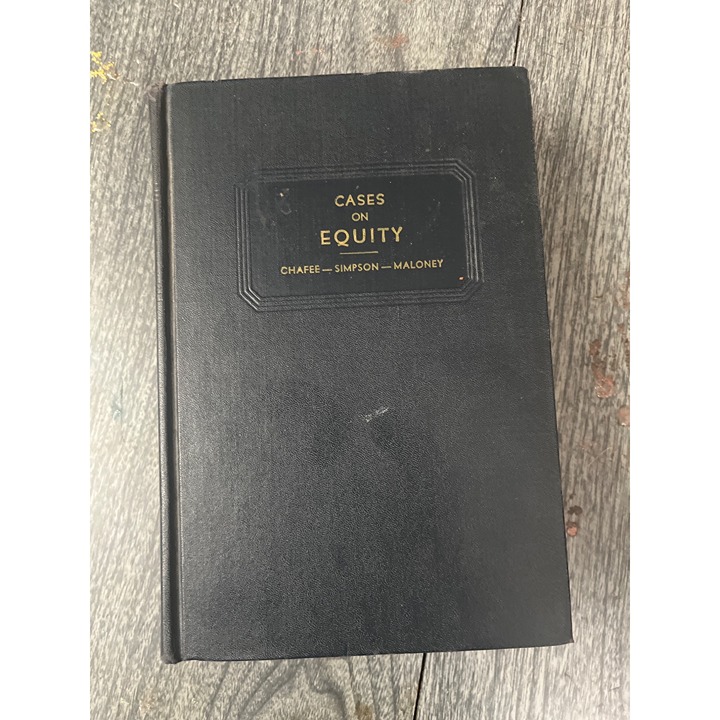 Cases on Equity University Casebook Series Foundation Press 1951 Vintage Legal