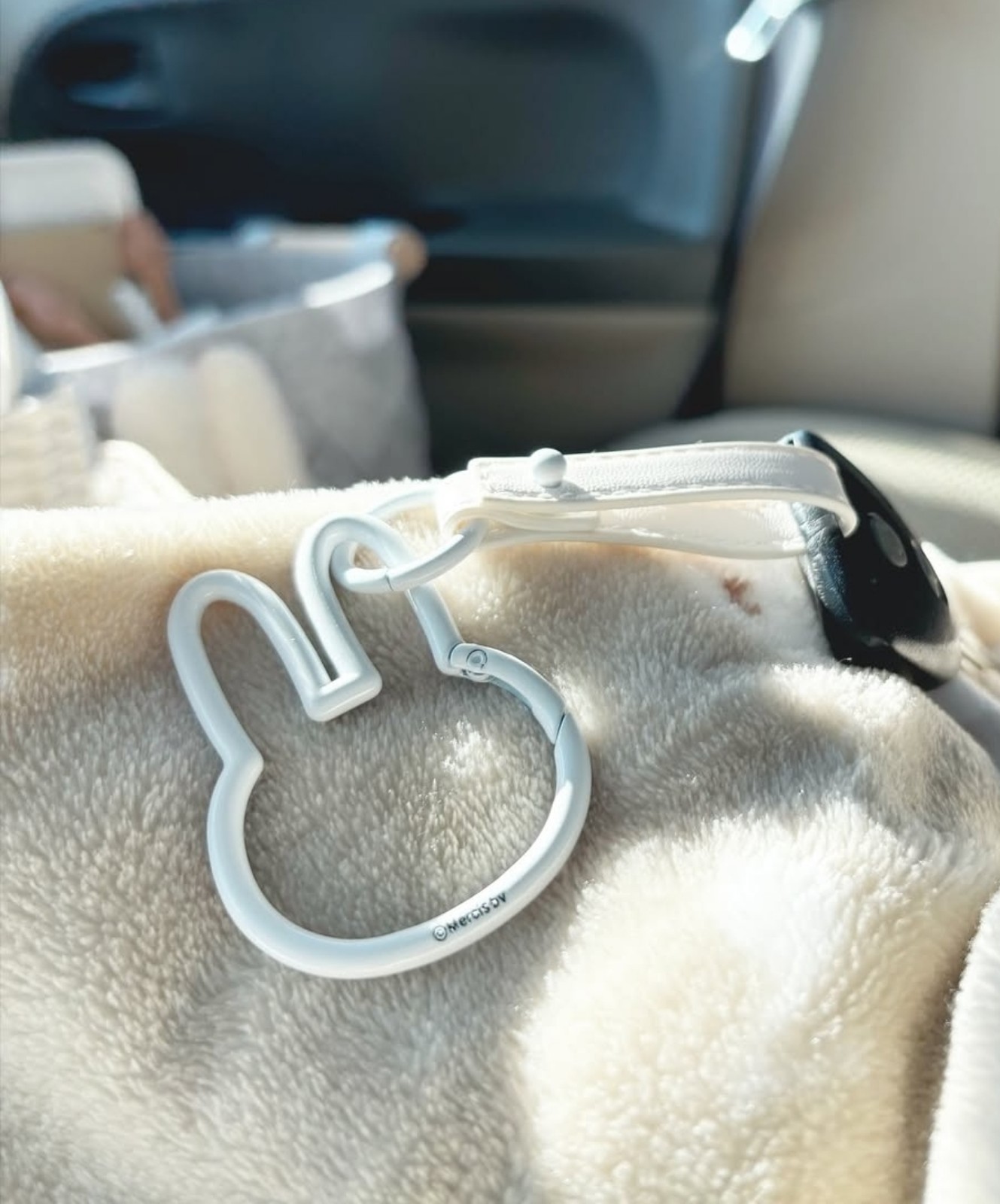 Miffy Carabiner Smart Key Holder White rare keychain plush kawaii
