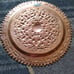 Antique Copper Embossed Mayan Wall Hangi