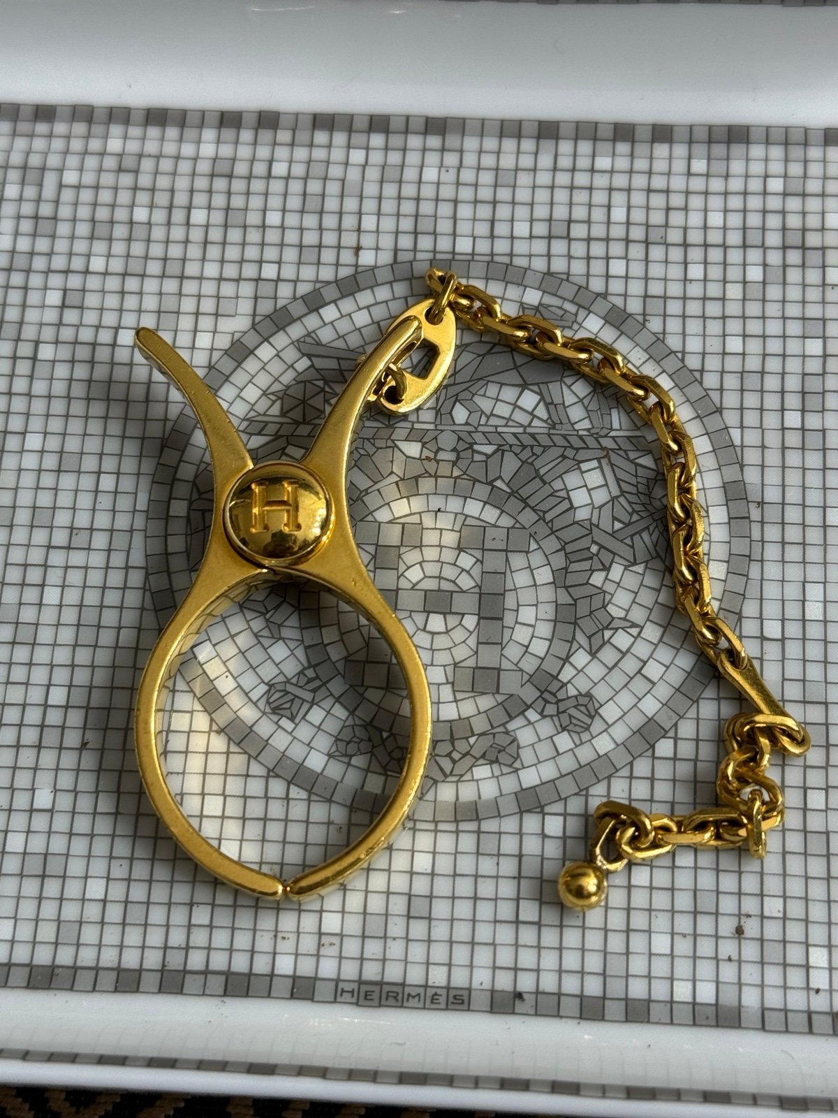 Hermes Glove Holder - Gold Hardware