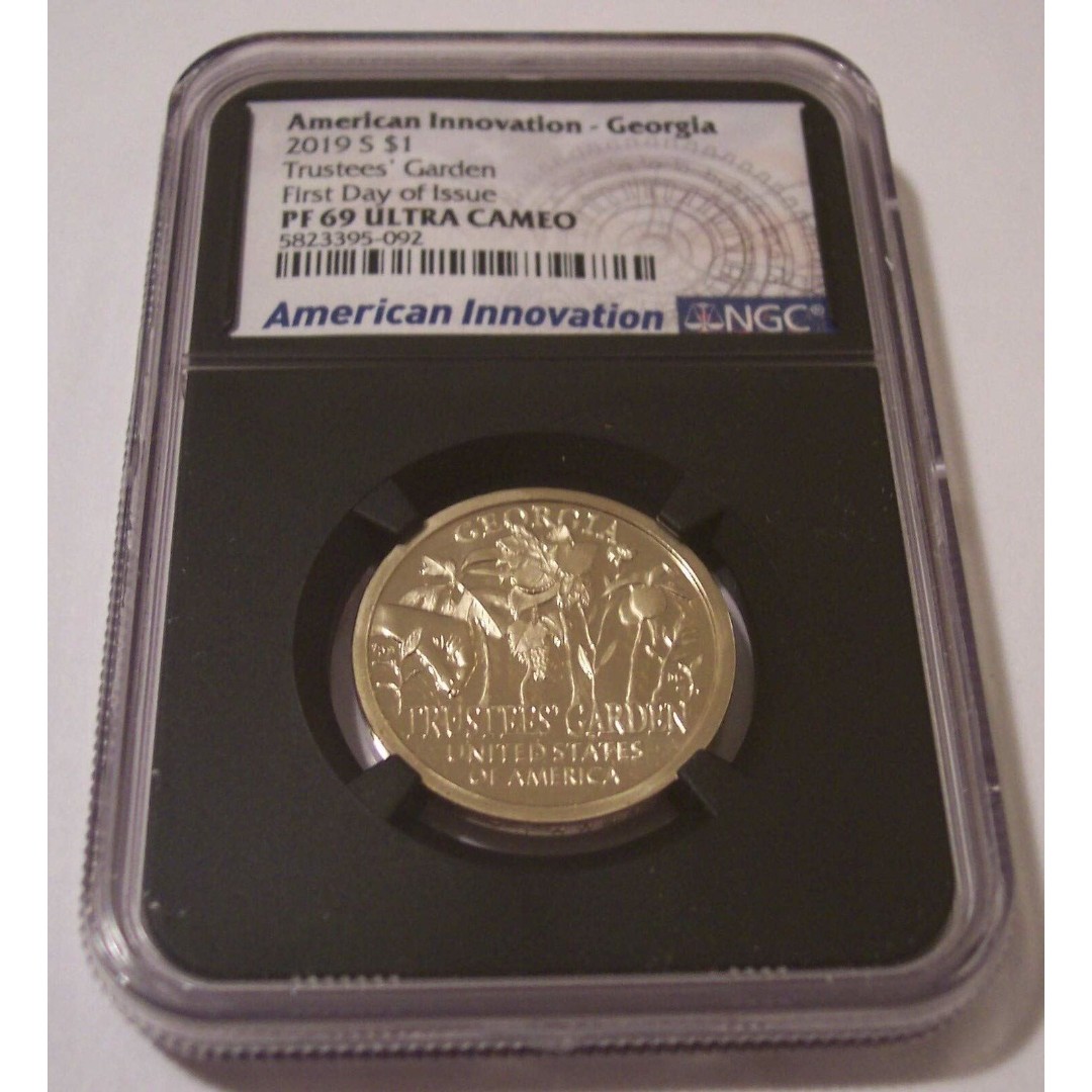 2019 S American Innovation Dollar Georgia Trustee's Garden PF69 UC NGC FDI Retro