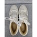 Betsey Johnson Sneaker Shoes Womens Size 9.5 Ivory Liana Satin Jeweled Bridal