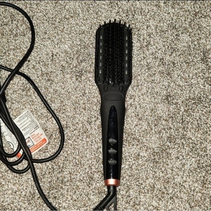 Amika iRed Polished Perfection Straightening Brush 2.0