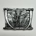 Elephant & Tusk Safari Belt Buckle, Bergamot Brass Works 1985 Pewter M-L50 USA