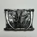 Elephant & Tusk Safari Belt Buckle, Bergamot Brass Works 1985 Pewter M-L50 USA