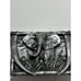 Elephant & Tusk Safari Belt Buckle, Bergamot Brass Works 1985 Pewter M-L50 USA