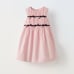 Zara Kids Pink Dress with Black Bows