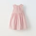 Zara Kids Pink Dress with Black Bows