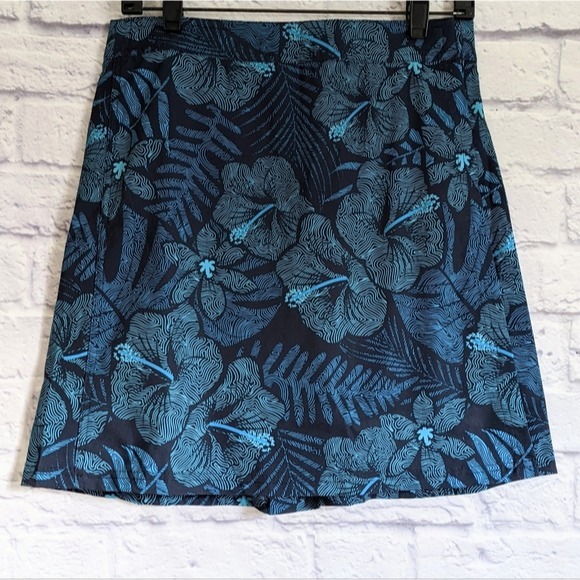 Rip Skirt Hawaii Wrap Skirt S Maui Moonlight Floral Vacation Beach Length 2