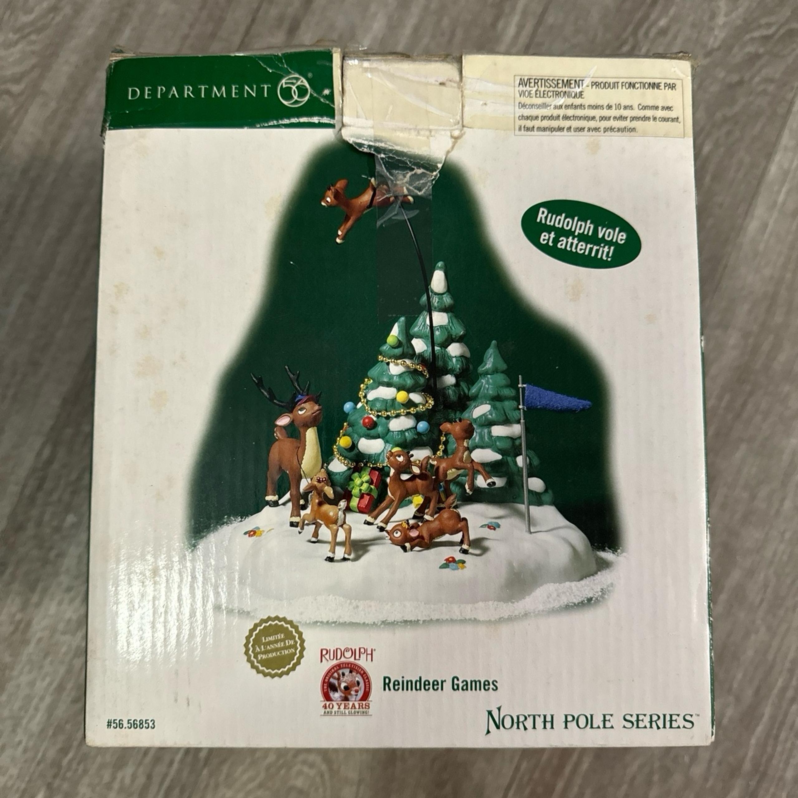 Department 56 Rudolph Reindeer Games Christmas decor