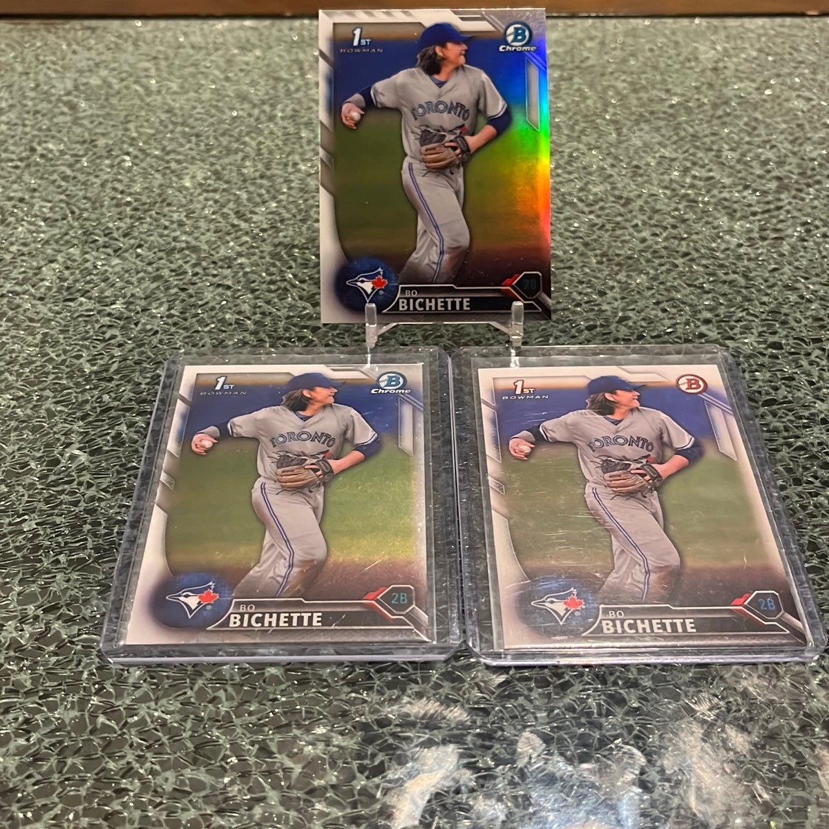 2016 Bowman Chrome 1st Bowman Bo Bichette Rookie Lot x3!!!