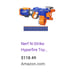 Nerf HyperFire Blue-Motorized! 30 New Darts! NHF-2B.Great Condition Retail 119!