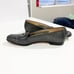 Ferragamo Gray Black Leather Loafers 9 3A