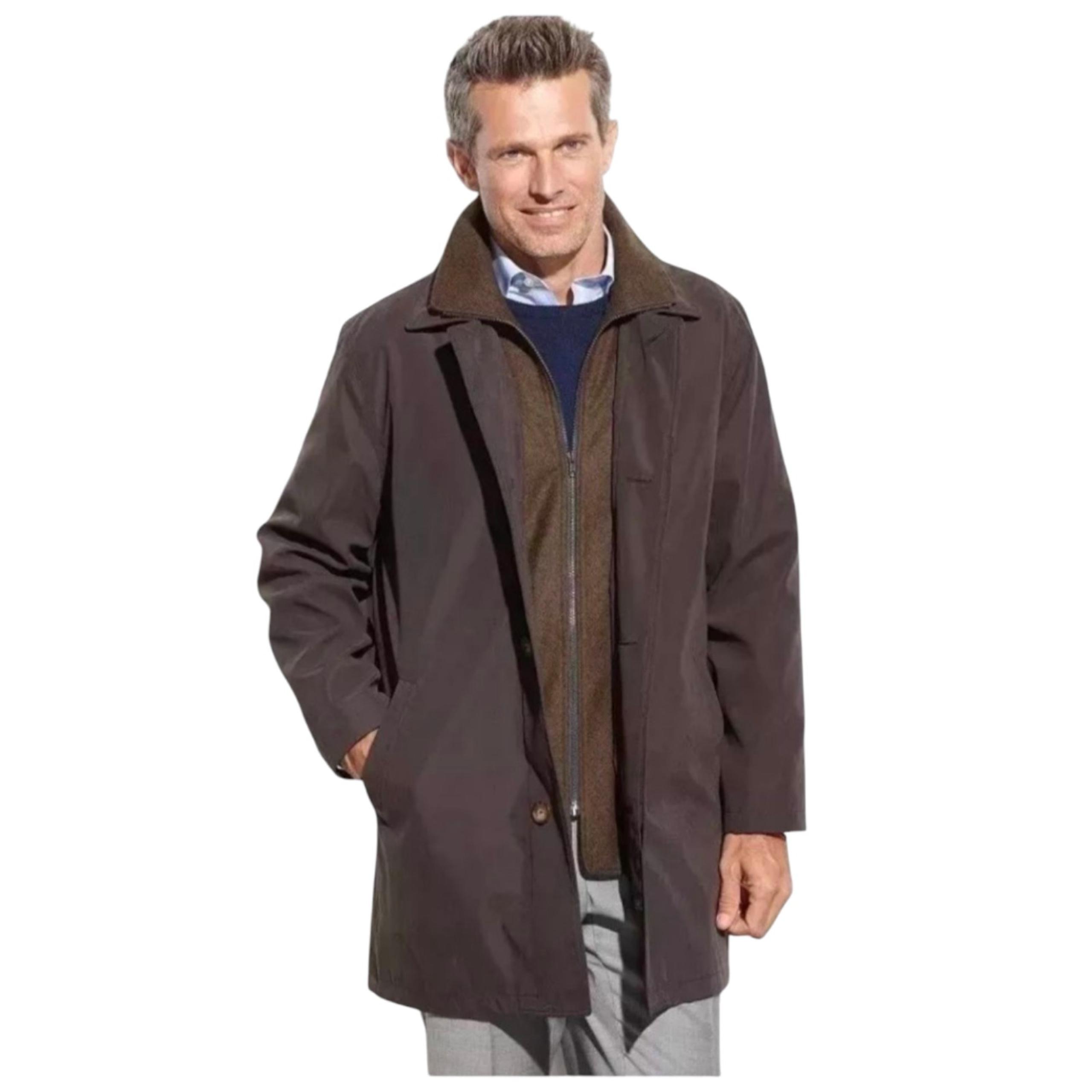 Lauren Ralph Lauren Mens 40R Edgar Classic Fit Trench Coat with Removable Lining