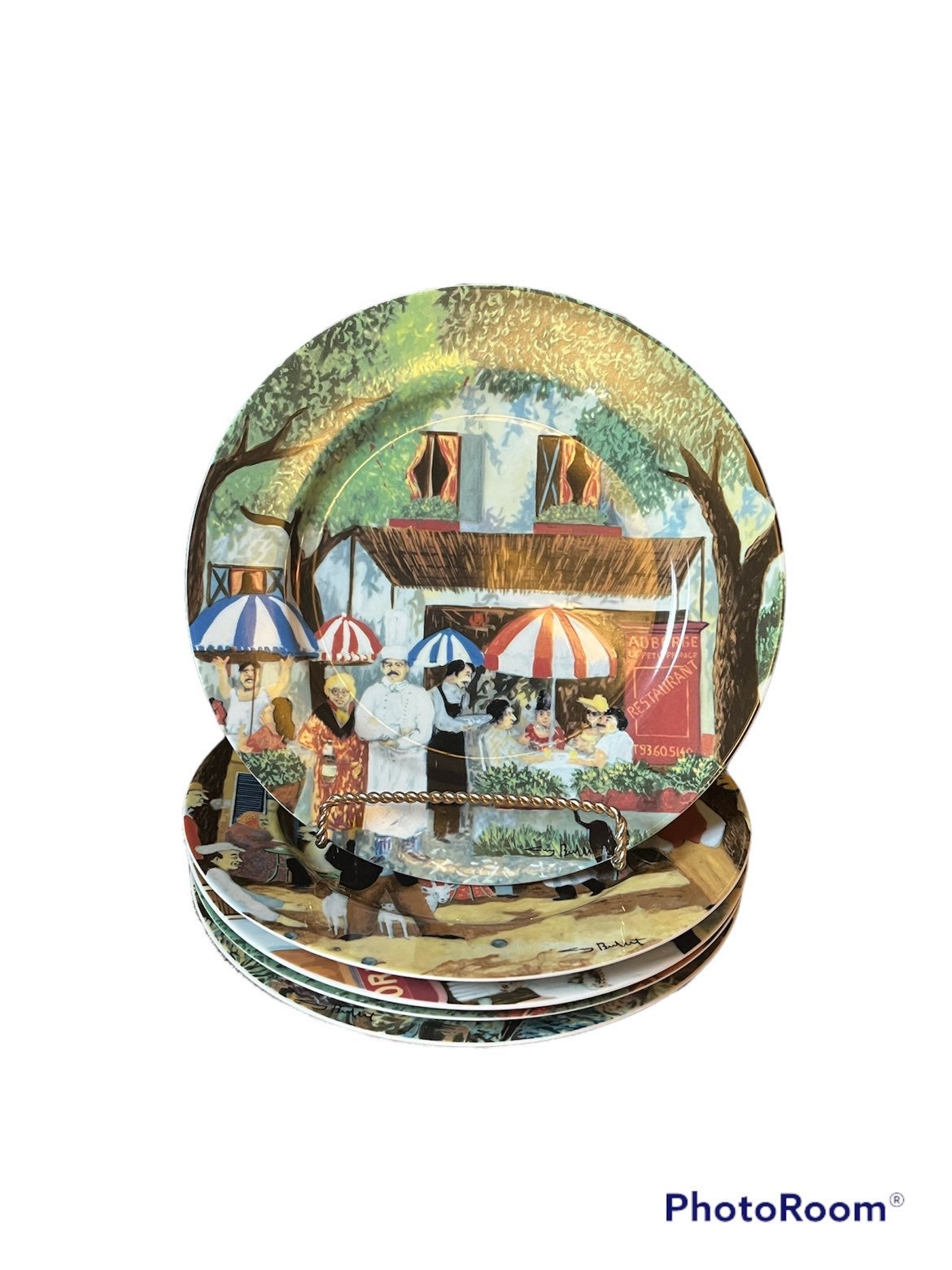 S/5 Guy Buffet Plates