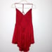 NBD red open back mini dress