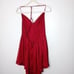NBD red open back mini dress