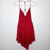 NBD red open back mini dress