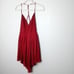 NBD red open back mini dress