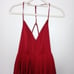 NBD red open back mini dress