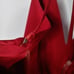 NBD red open back mini dress