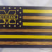 Michigan Wolverines Wood Flag - 20x12 Inches