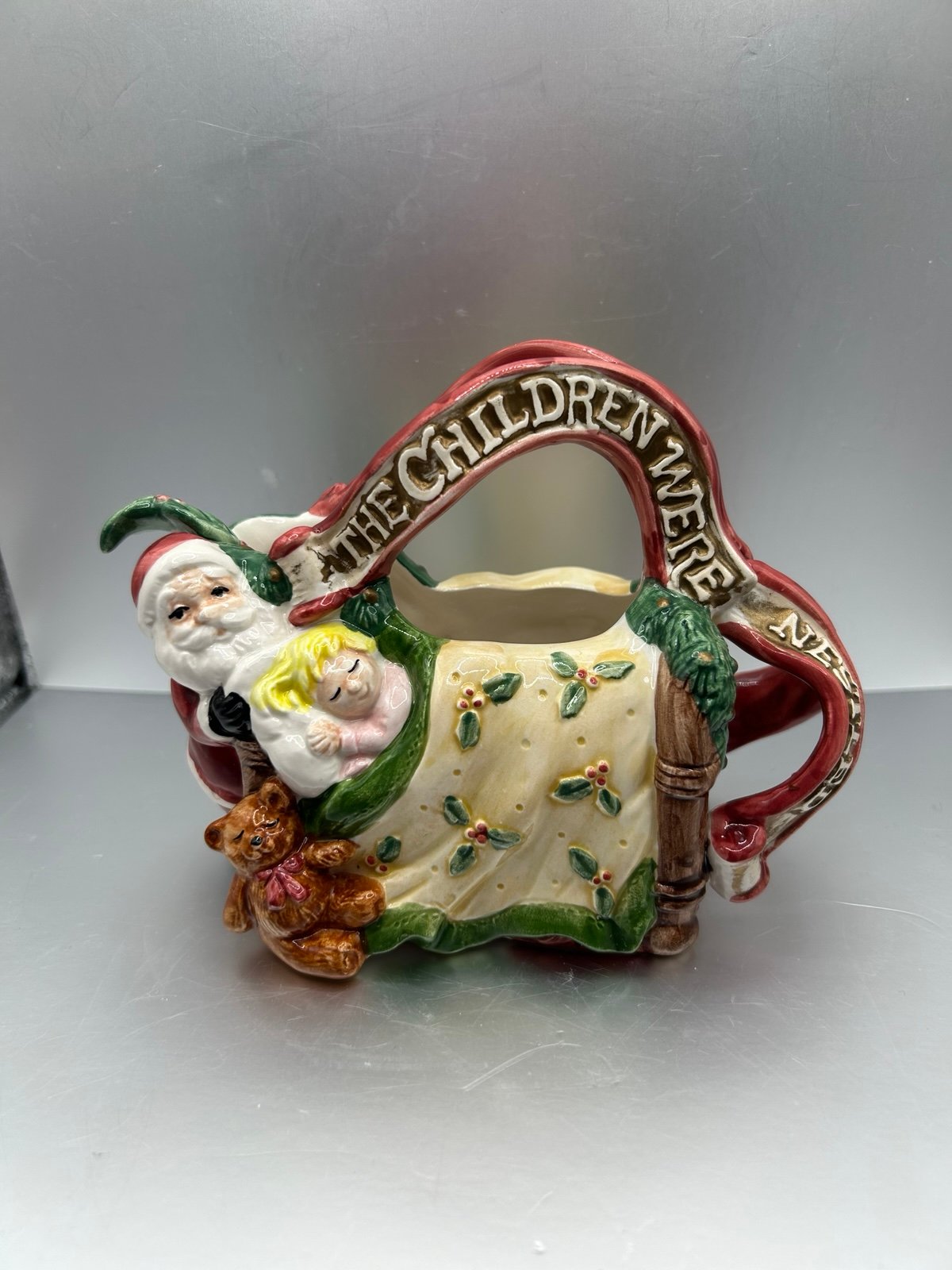 Vintage Fitz & Floyd 1993 “The Night Before Christmas” 6oz Creamer w/spoon