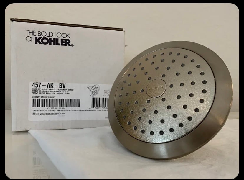 New Kohler Memoirs Katalyst® Showerhead (Vibrant Brushed Bronze) K-457-AK-BV