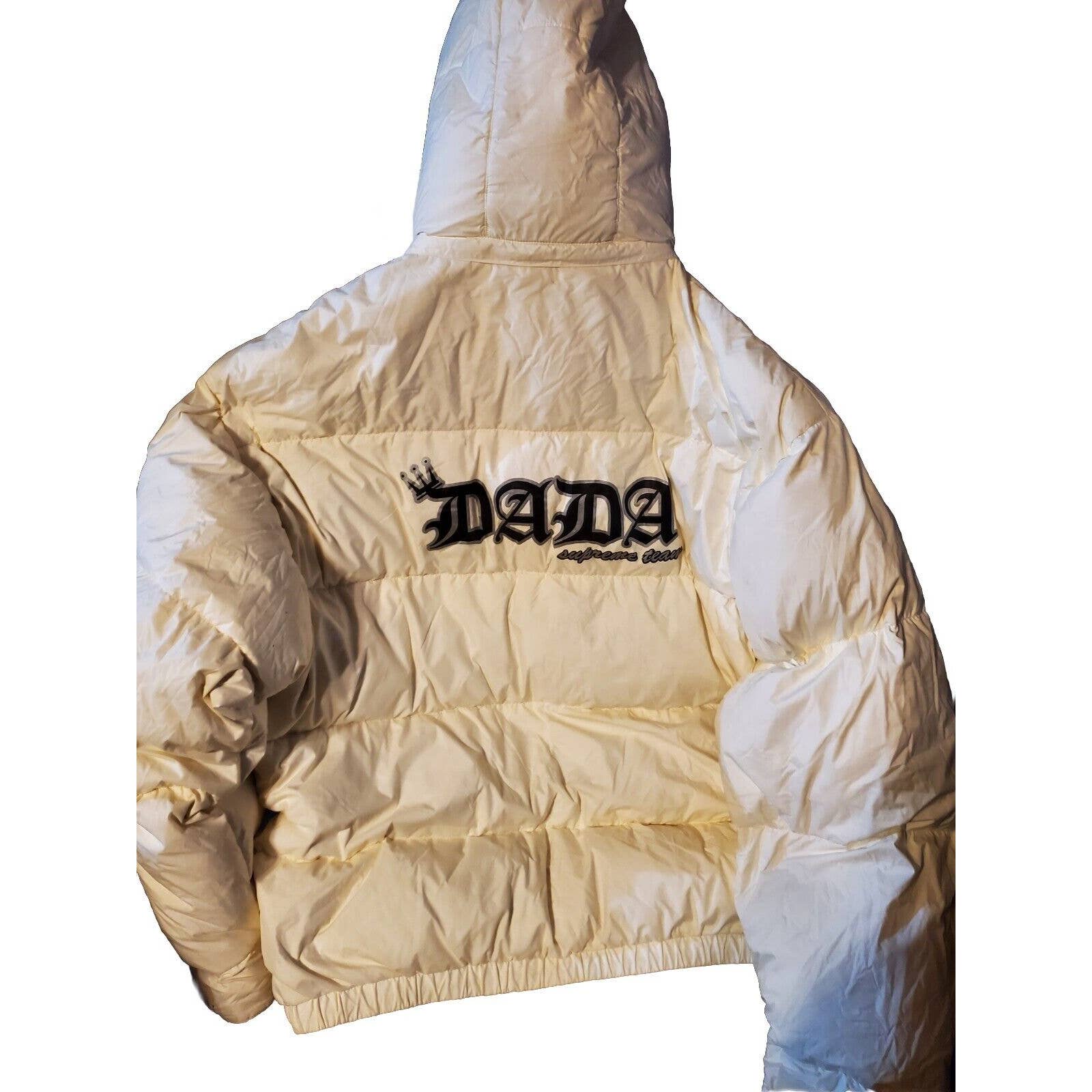 Vinatge White Damani Dada Supreme jacket XL Goose Feather puffer Jacket
