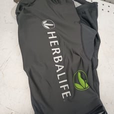 NWT Mens Louis Garneau Herbalife Black Aero Spandex Padded Cycling Shorts Size L