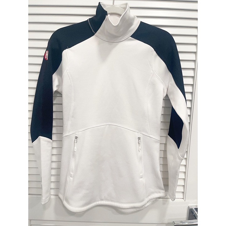 Spyder Fleece Black & White full lNeck Zip Pullover Jacket SZ Small