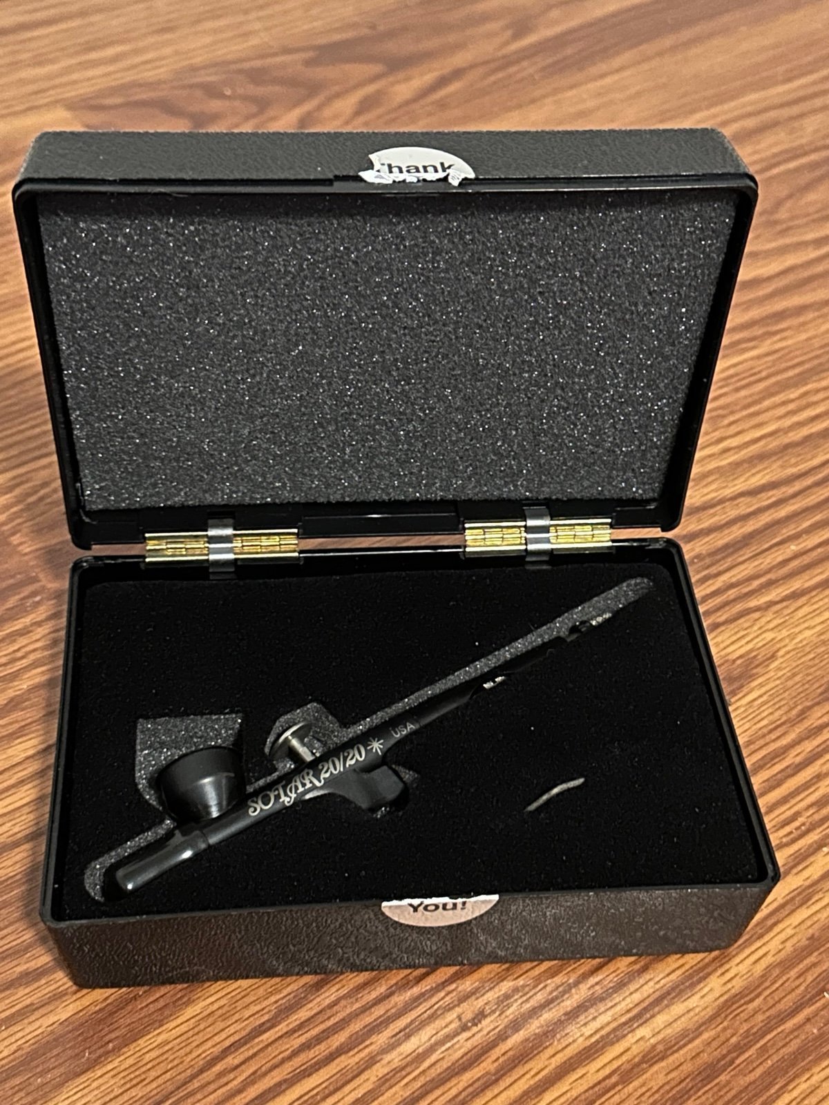Badger Air-Brush Co. Sotar 2020-2F Large Gravity Feed Fine Airbrush, Black