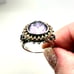 Barbara Bixby Womens Ring Sterling Silver 18K Gold Size 9 Domed Amethyst