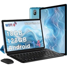 10.1 Inch Tablet with 128GB ROM+18GB RAM, 1TB Expand | Android 14, 2 in 1