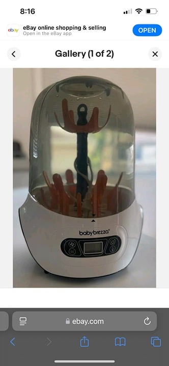 baby brezza bottle sterilizer and dryer