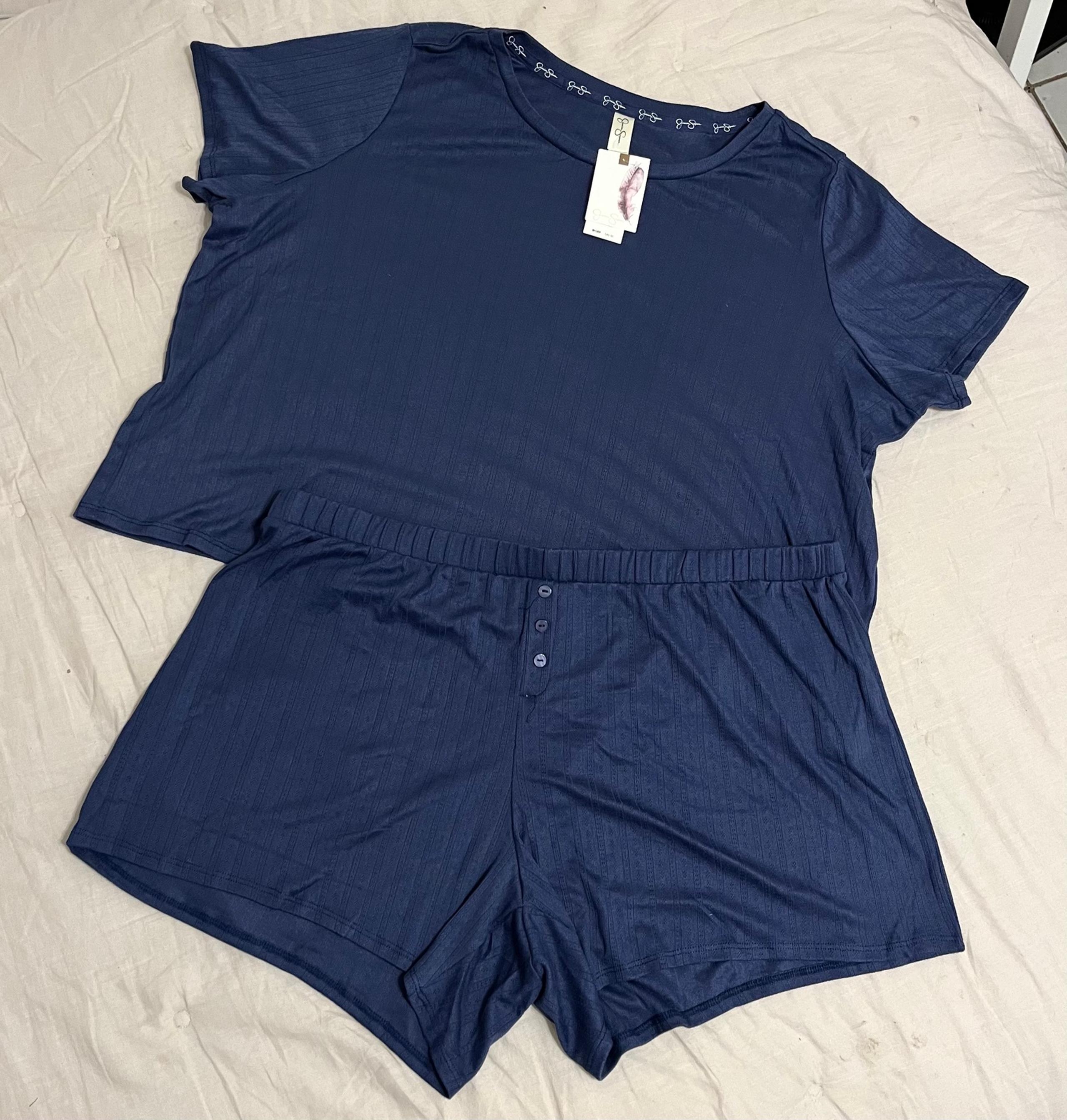 Jessica Simpson Women's Navy Sleepwear - Pajama two piece Set