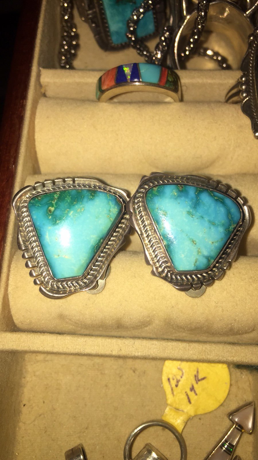 Navajo Earrings (unpierced)