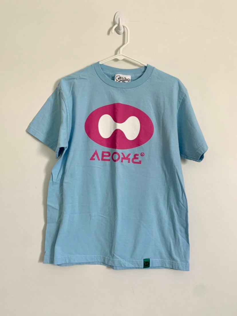 King Of Games Tentatek Baby Blue Pink Splatoon 2 Nintendo T Shirt Size M